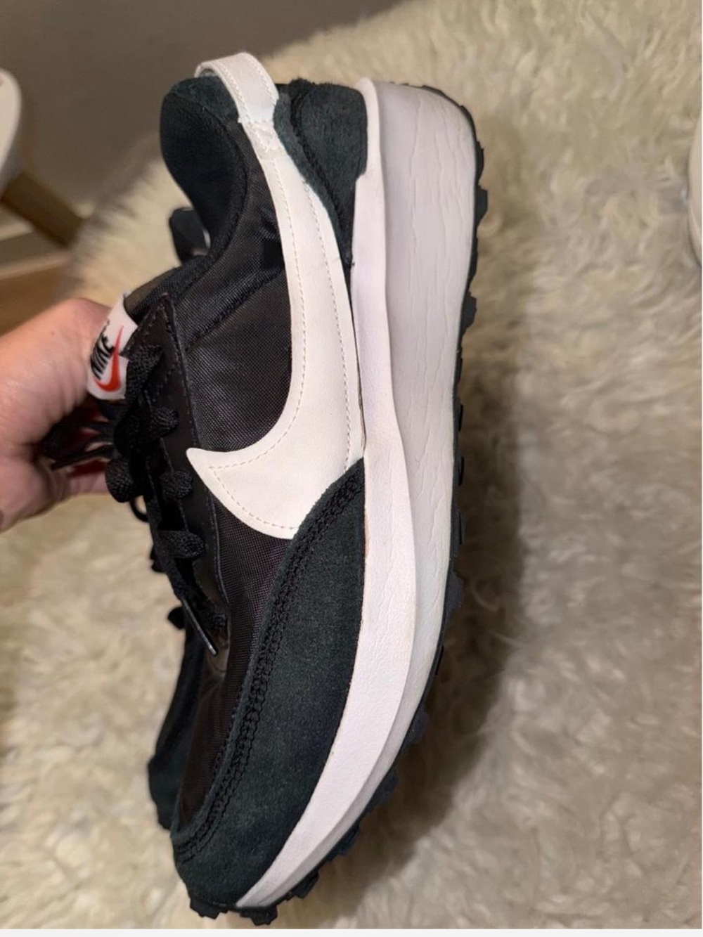 Nike Women's Black & White Retro Running Sneaker